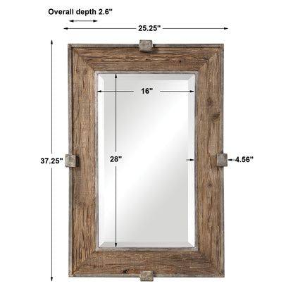 Uttermost Siringo Weathered Wood Mirror 09433