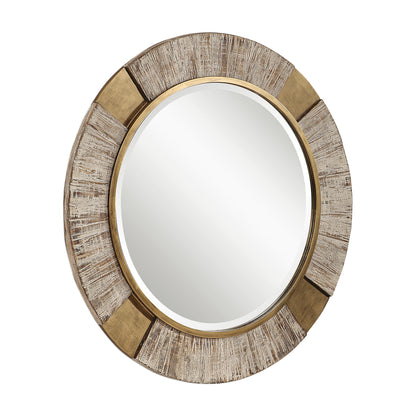 Uttermost Reuben Gold Round Mirror 09478