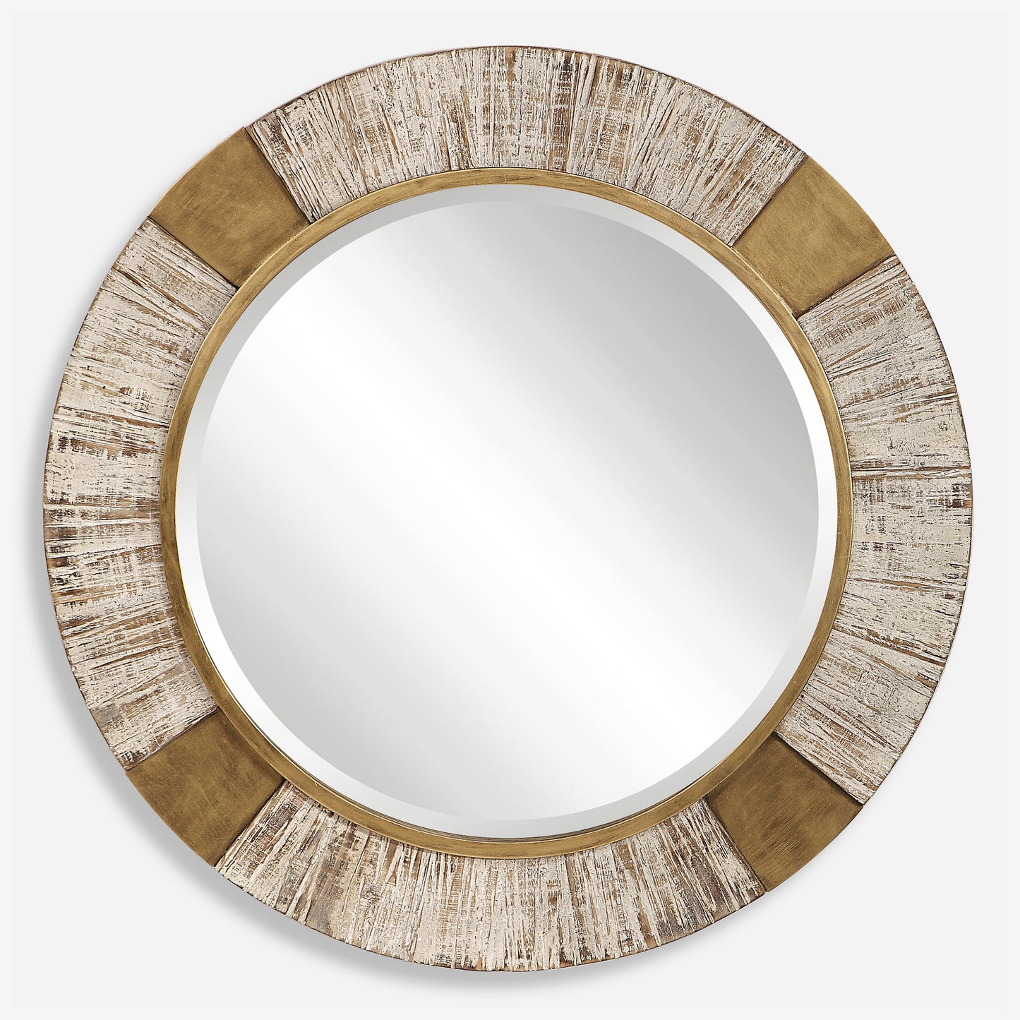 Uttermost Reuben Gold Round Mirror 09478