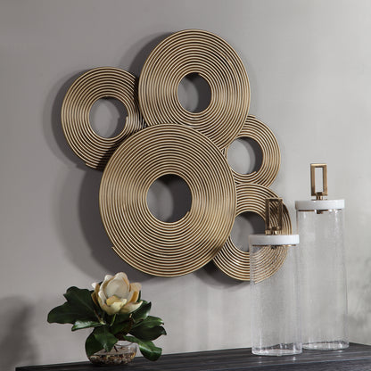 Uttermost Ahmet Gold Rings Wall Decor 04201