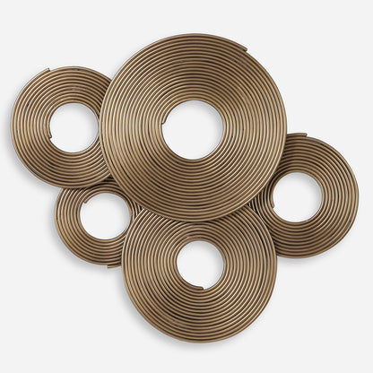 Uttermost Ahmet Gold Rings Wall Decor 04201