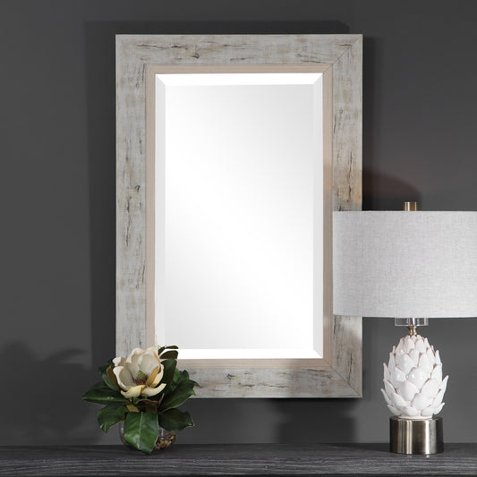 Uttermost Branbury Rustic Light Wood Mirror 09545