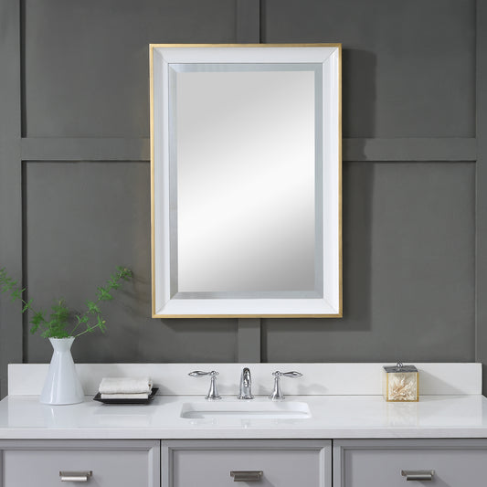 Uttermost Gema White Mirror 09627