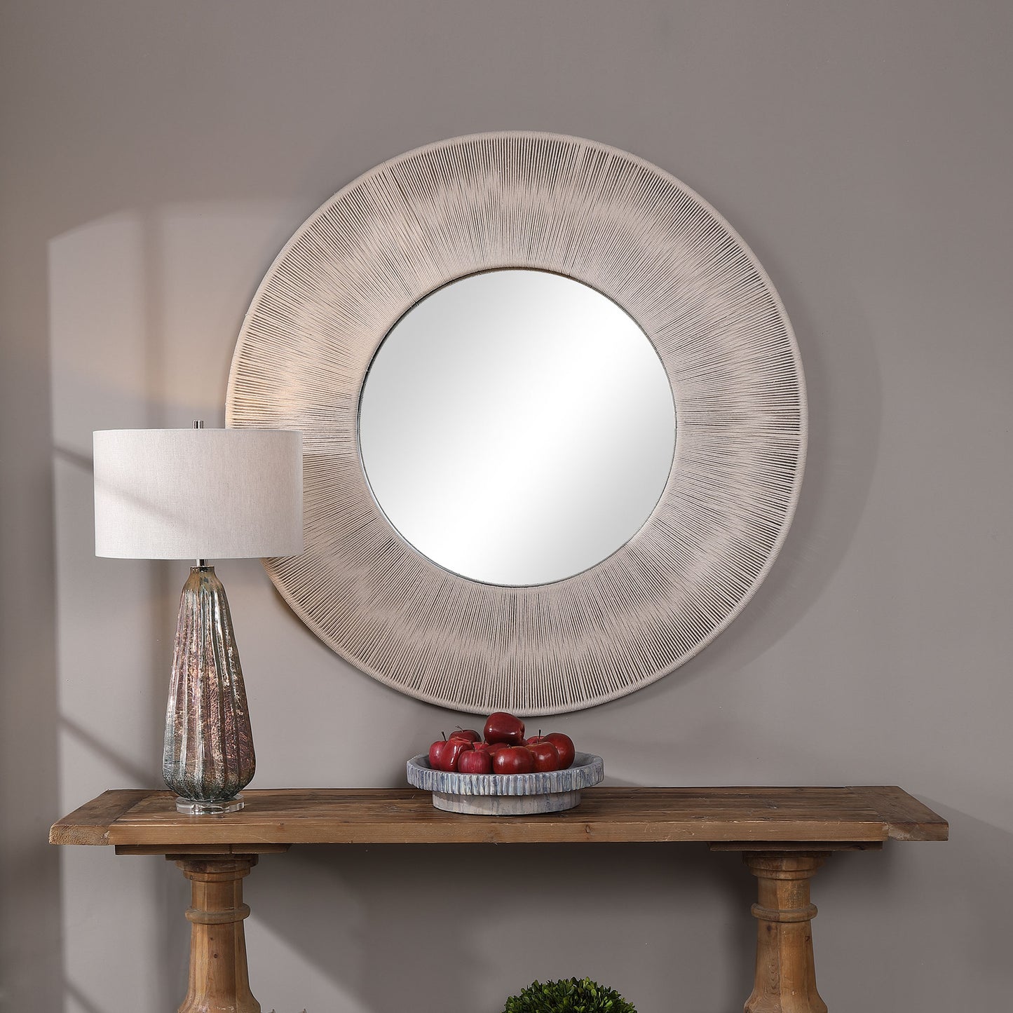 Uttermost Sailor's Knot Round Mirror 09651