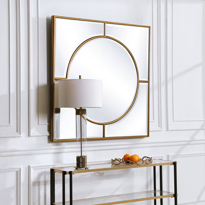 Uttermost Stanford Gold Square Mirror 09673