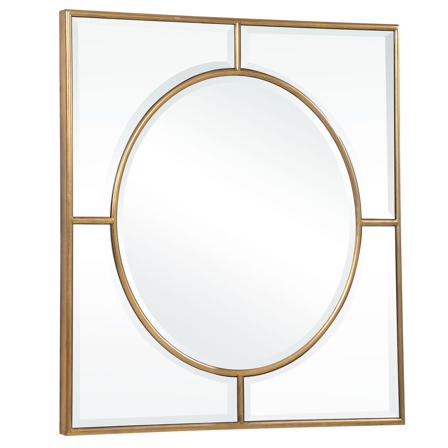 Uttermost Stanford Gold Square Mirror 09673