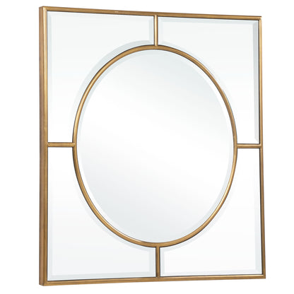 Uttermost Stanford Gold Square Mirror 09673