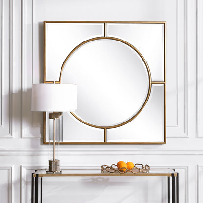 Uttermost Stanford Gold Square Mirror 09673