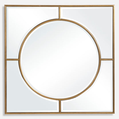 Uttermost Stanford Gold Square Mirror 09673