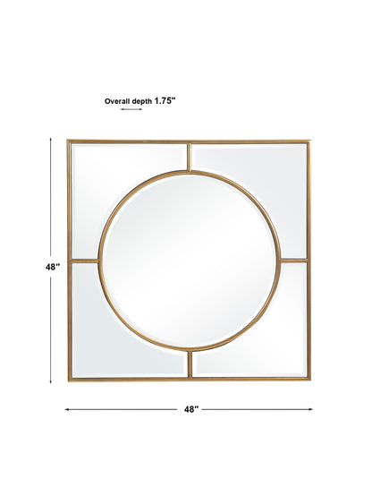 Uttermost Stanford Gold Square Mirror 09673