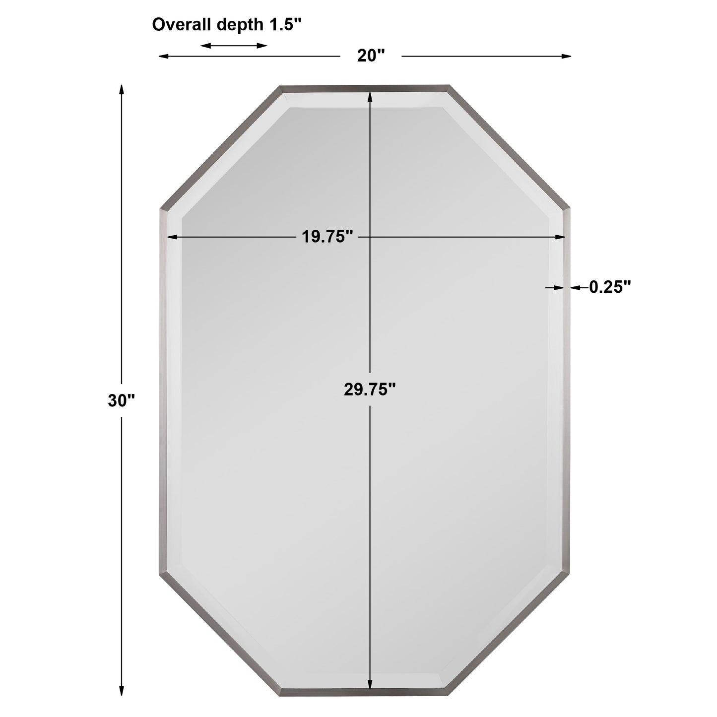 Uttermost Stuartson Octagon Vanity Mirror 09653