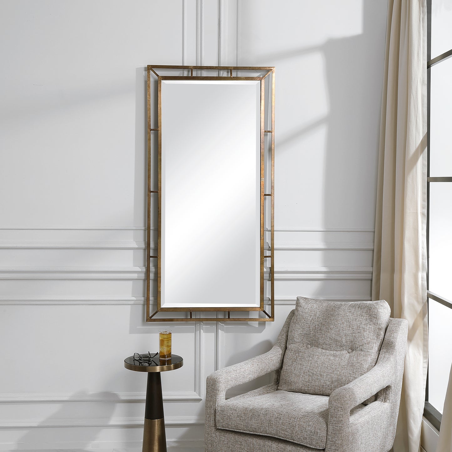 Uttermost Farrow Copper Industrial Mirror 09675