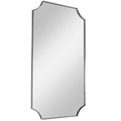 Uttermost Lennox Nickel Scalloped Corner Mirror 09710