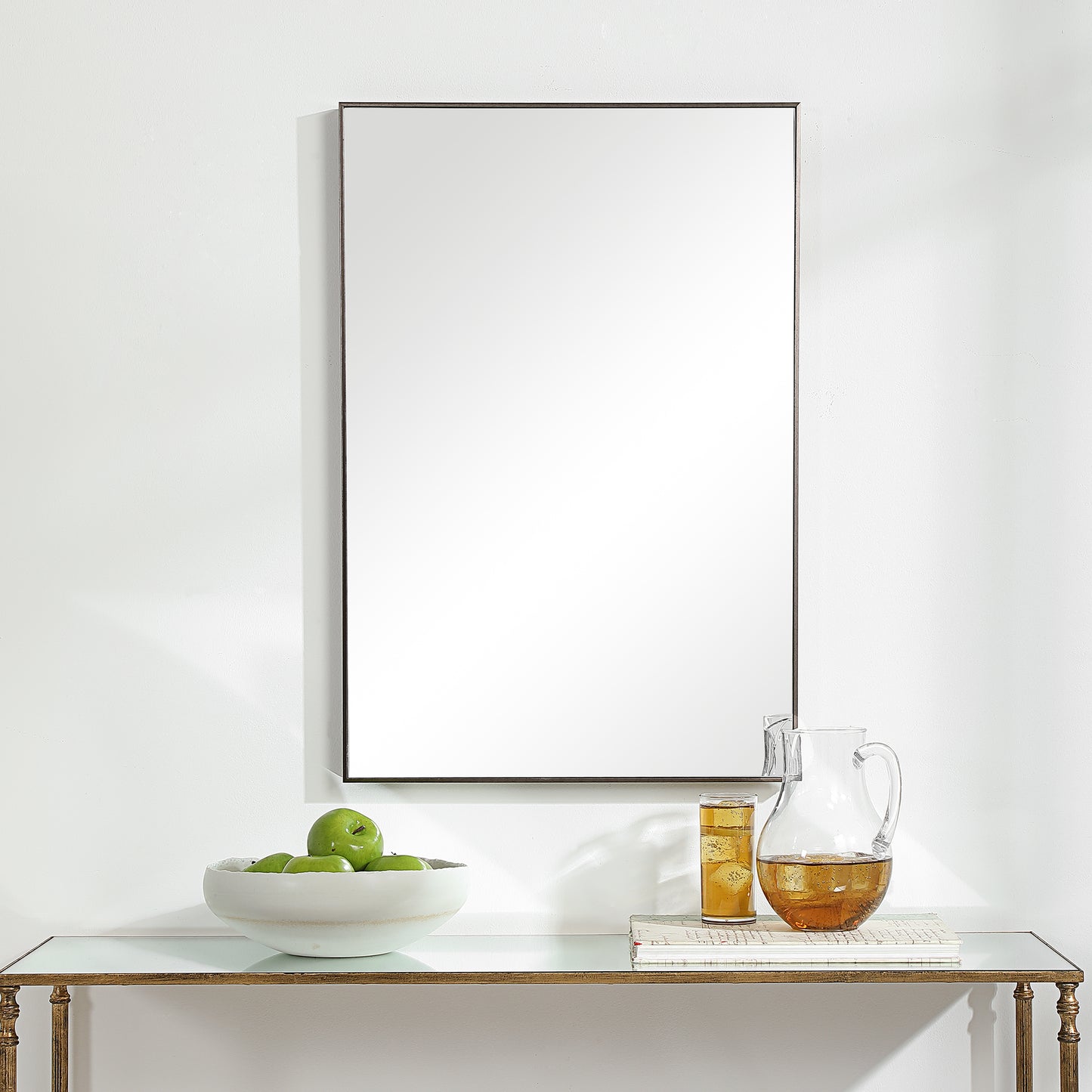 Lily Lifestyle Gunmetal Finish With Plain Mirror