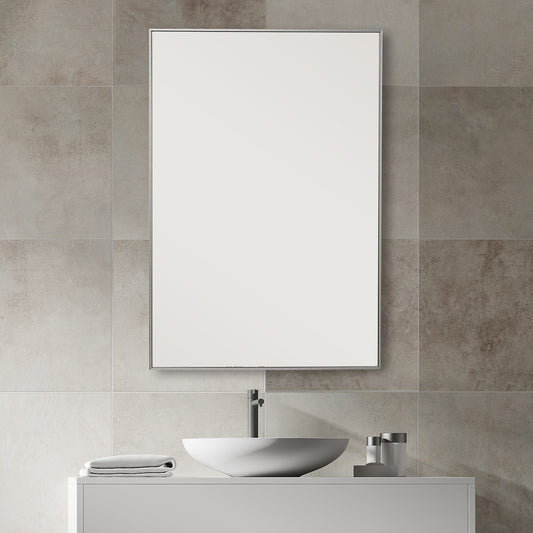 Lily Lifestyle Silver Finish With Plain Mirror