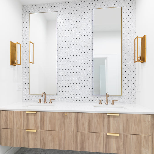 Lily Lifestyle Gold Finish With Plain Mirror