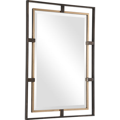 Uttermost Carrizo Gold & Bronze Rectangle Mirror 09711