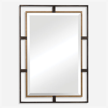 Uttermost Carrizo Gold & Bronze Rectangle Mirror 09711