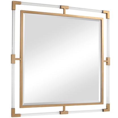 Uttermost Balkan Golden Square Mirror 09714