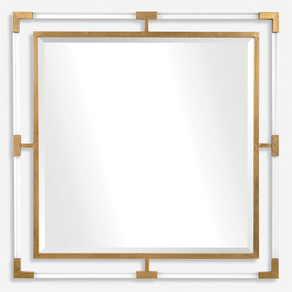 Uttermost Balkan Golden Square Mirror 09714