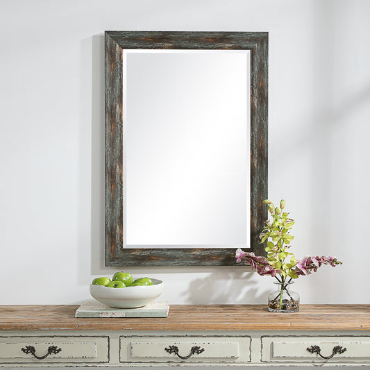 Uttermost Owenby Rustic Silver & Bronze Mirror 09724