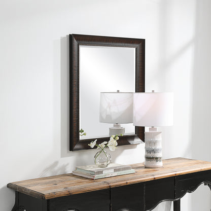 Uttermost Wythe Burnished Wood Mirror 09726