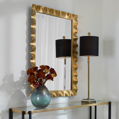 Uttermost Haya Scalloped Gold Mirror 09742