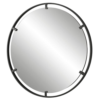 Uttermost Cashel Round Iron Mirror 09734