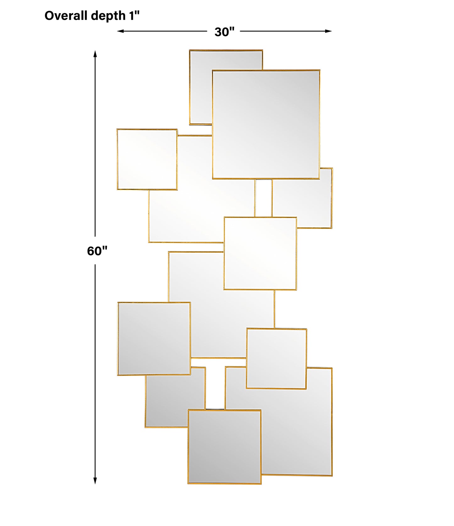 Uttermost Soren Copper Squares Mirror 09744