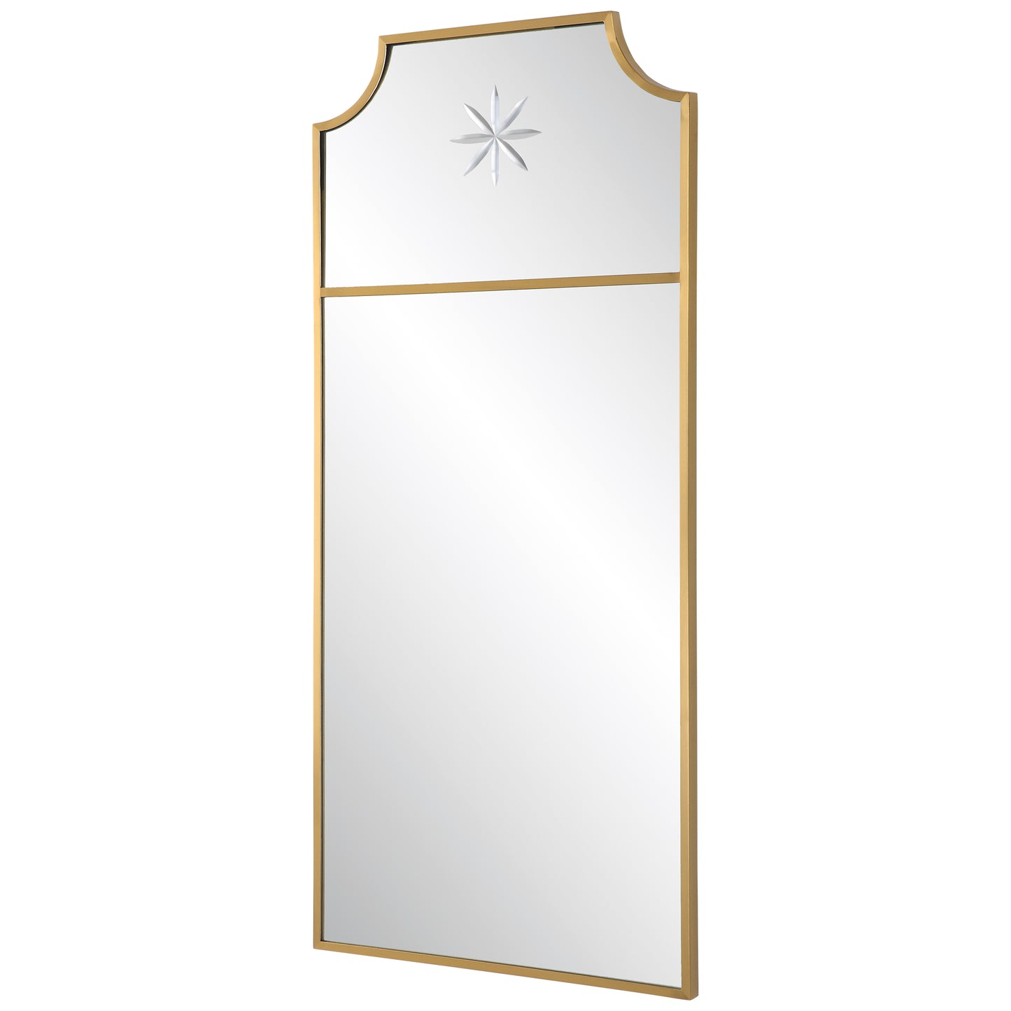 Uttermost Caddington Tall Brass Mirror 09748