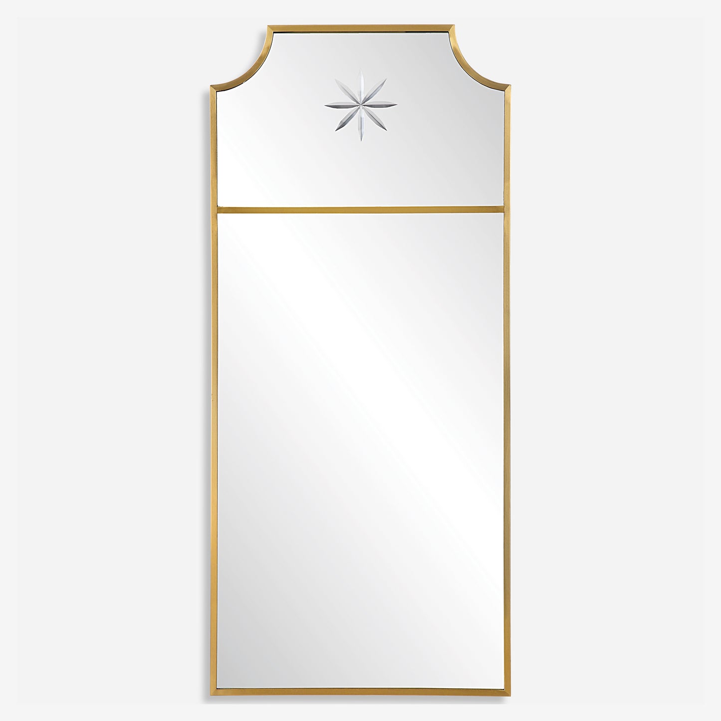 Uttermost Caddington Tall Brass Mirror 09748