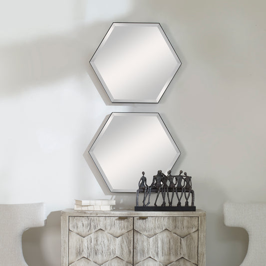 Uttermost Amaya Octagonal Mirrors, S/2 09762