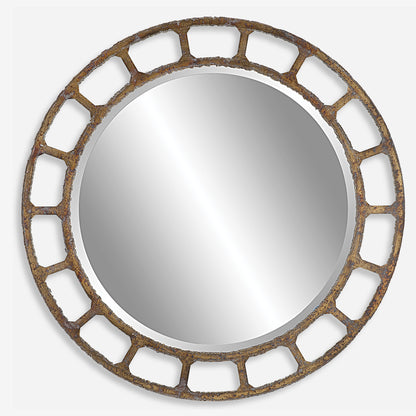 Uttermost Darby Distressed Round Mirror 09759