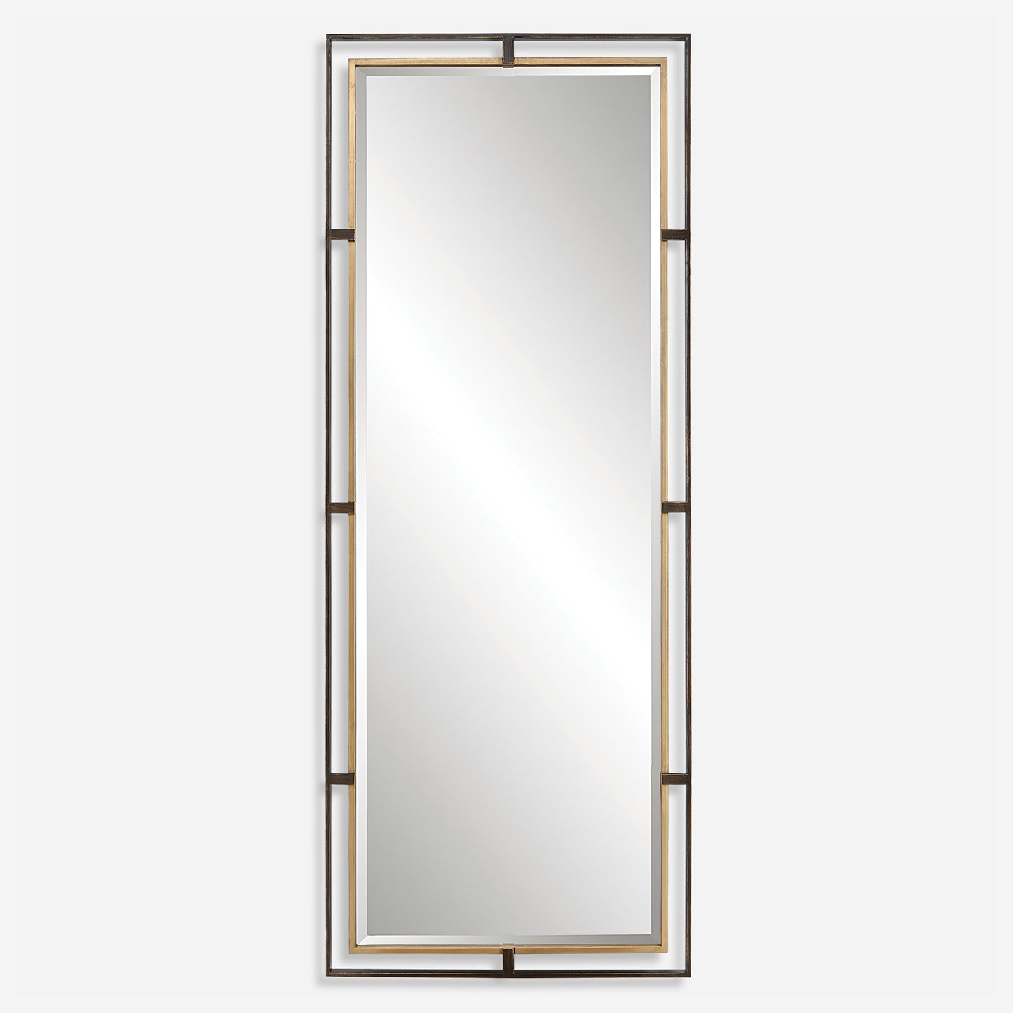 Uttermost Carrizo Tall Bronze & Gold Mirror 09776