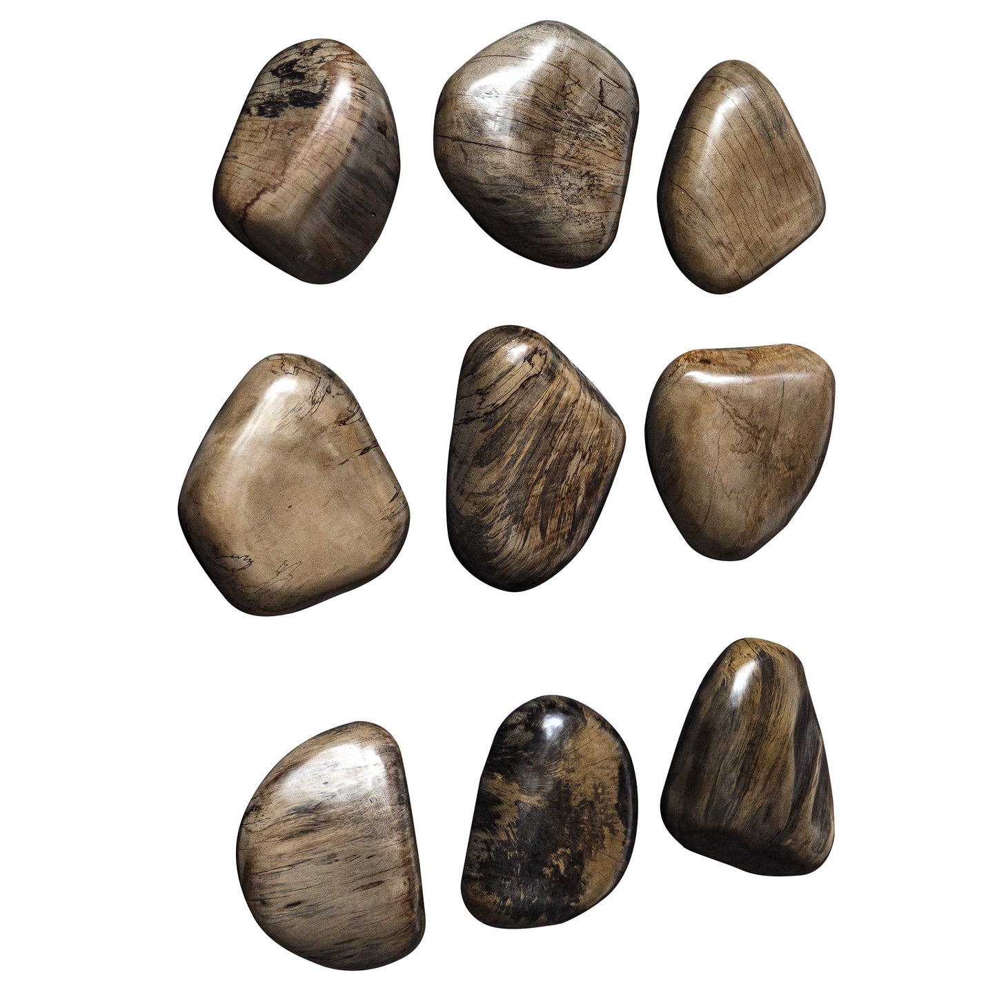 Uttermost Pebbles Walnut Wood Wall Décor, S/9 04323