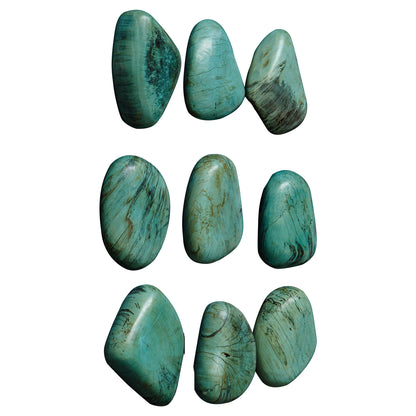 Uttermost Pebbles Aqua Wood Wall Decor, S/9 04325