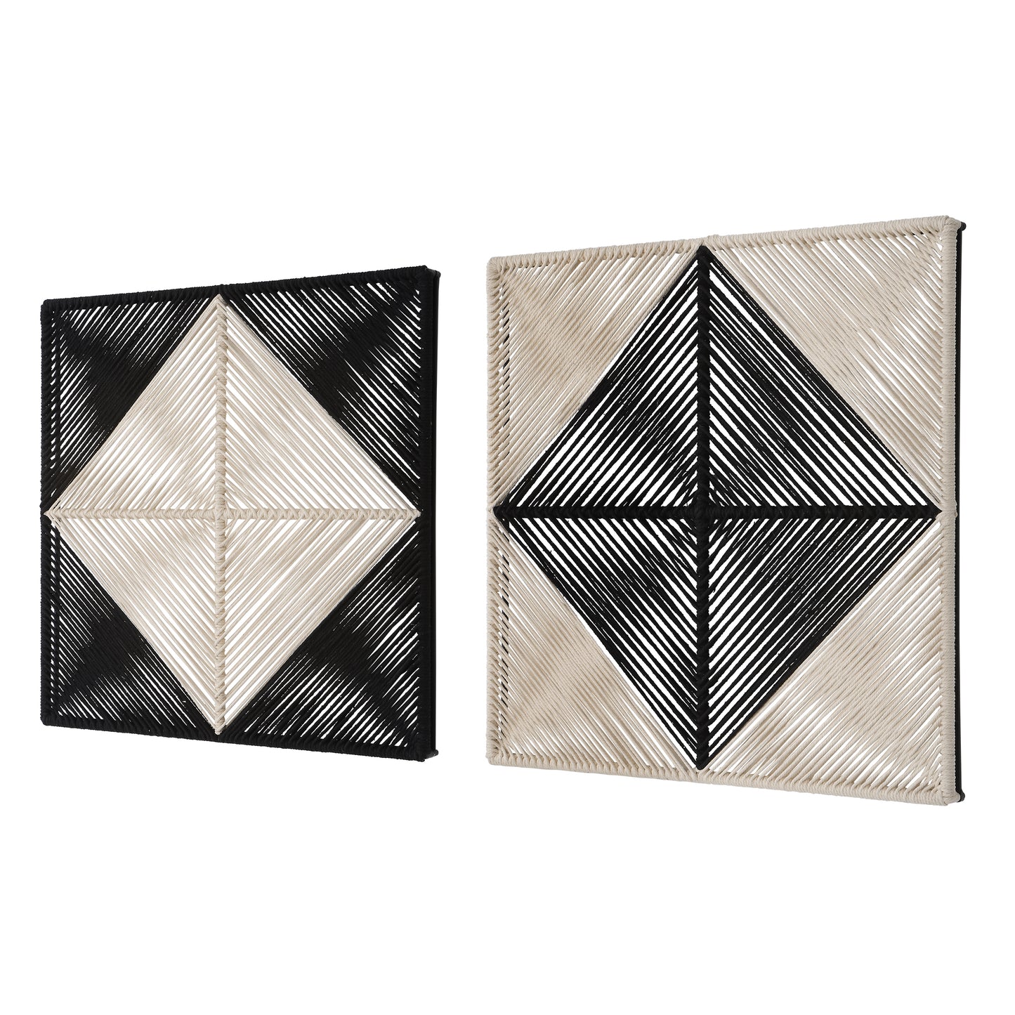 Uttermost Seeing Double Rope Wall Squares, S/2 04330