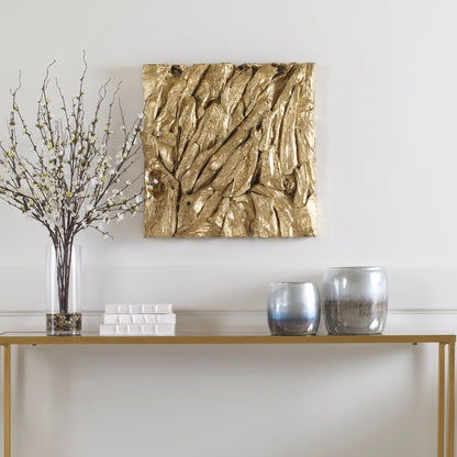 Uttermost Rio Gold Wood Wall Décor 04327