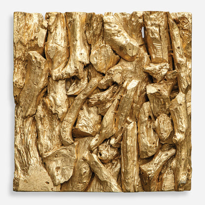 Uttermost Rio Gold Wood Wall Décor 04327