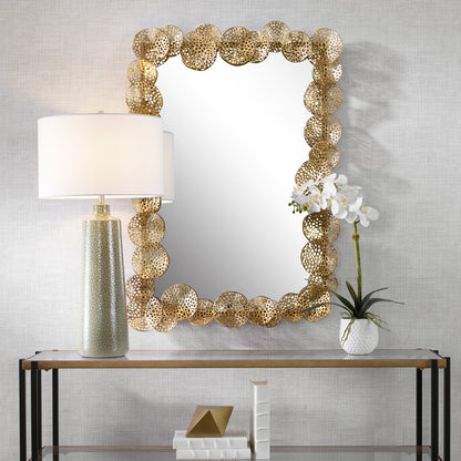 Uttermost Ripley Gold Lotus Mirror 09815