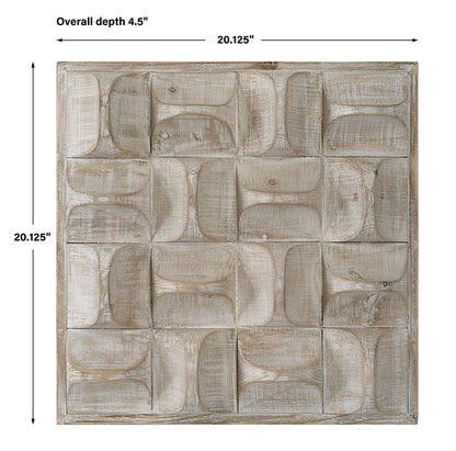 Uttermost Pickford Wood Wall Decor, Natural 04329