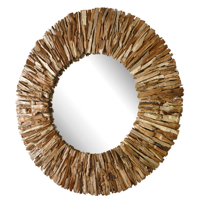 Uttermost Teak Branch Natural Round Mirror 09809