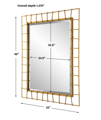 Uttermost Townsend Antiqued Gold Mirror 09805