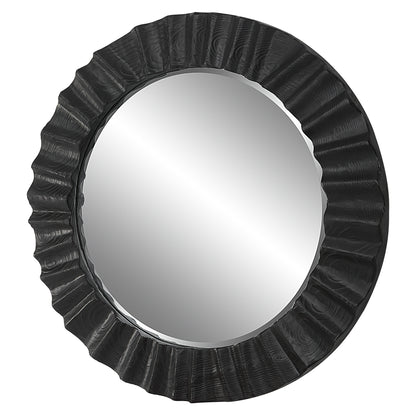 Uttermost Caribou Dark Espresso Round Mirror 09798