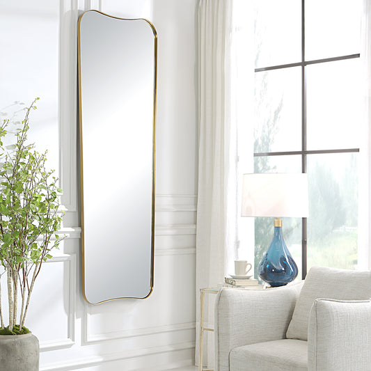 Uttermost Belvoir Large Antique Brass Mirror 09839