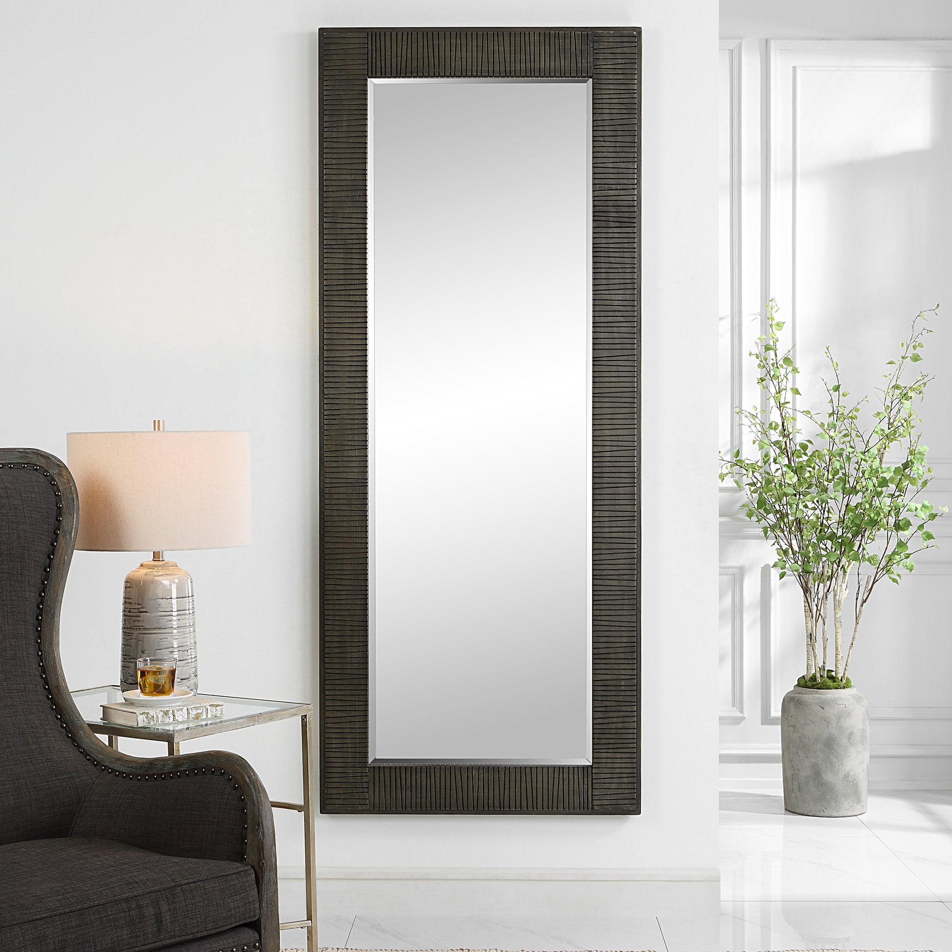 Uttermost Figaro Oversized Wooden Mirror 09851