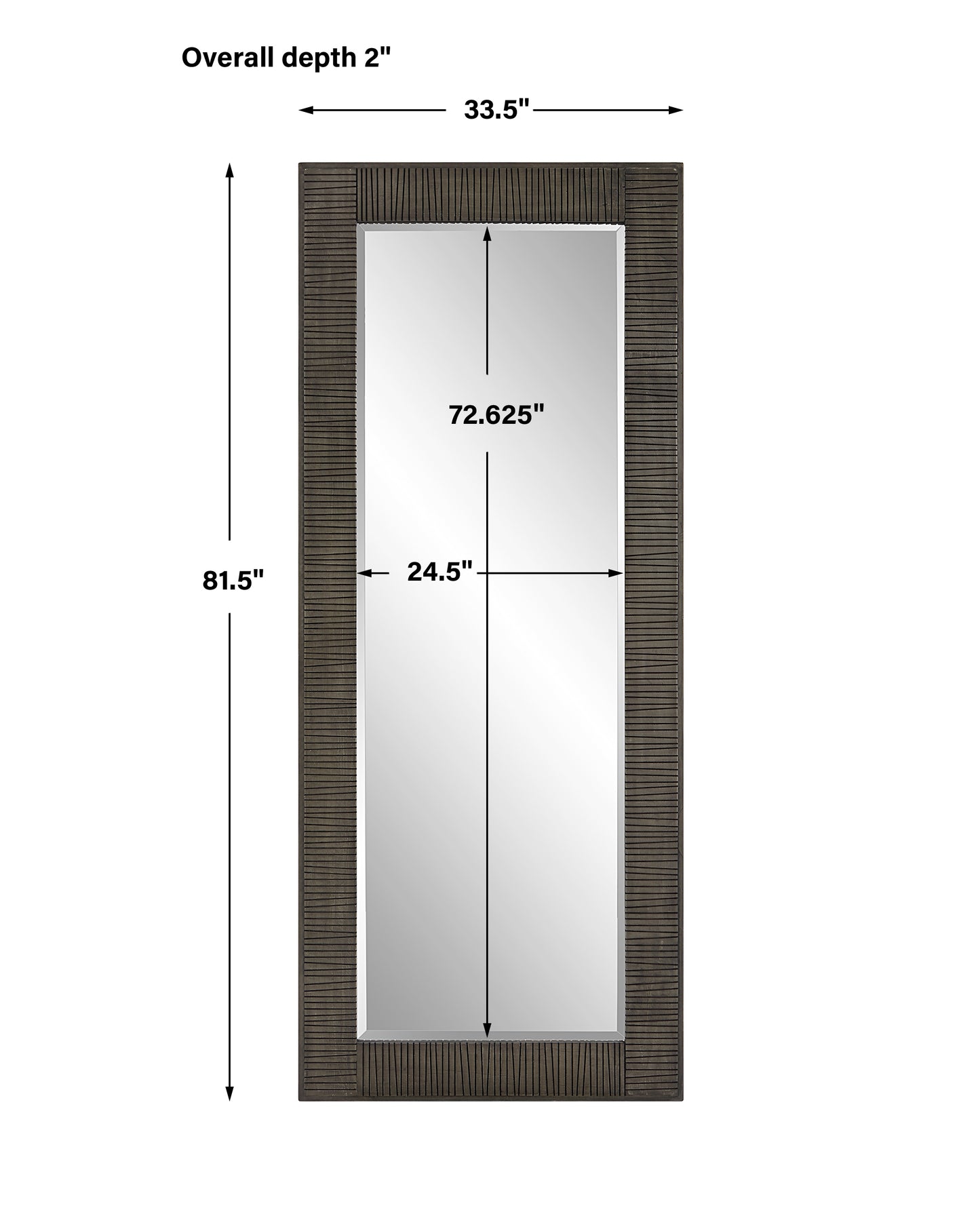 Uttermost Figaro Oversized Wooden Mirror 09851