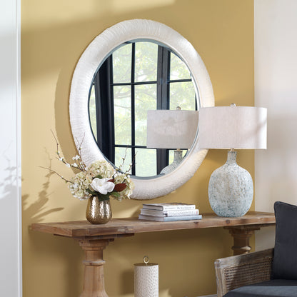 Uttermost Mariner White Round Mirror 08168