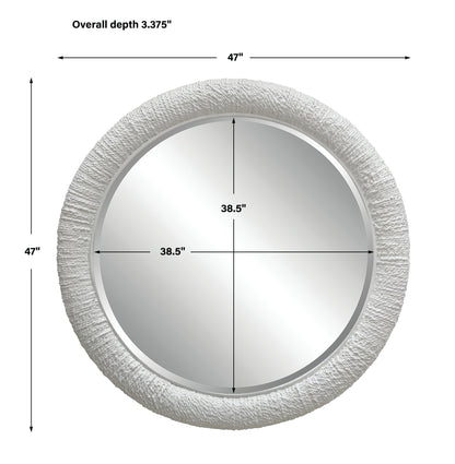 Uttermost Mariner White Round Mirror 08168