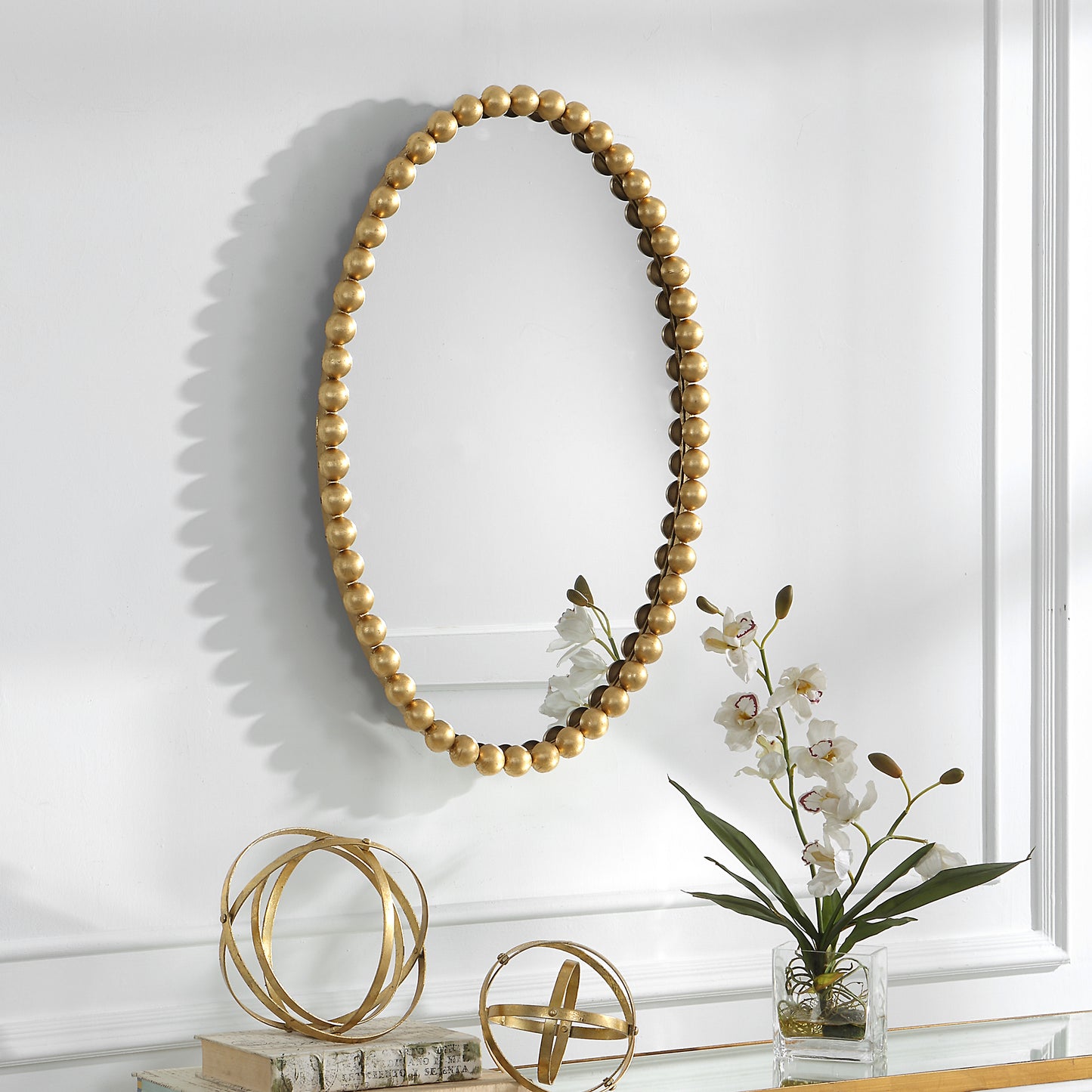 Uttermost Serna Gold Oval Mirror 09875